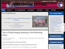 Tablet Screenshot of delawarefutsal.com